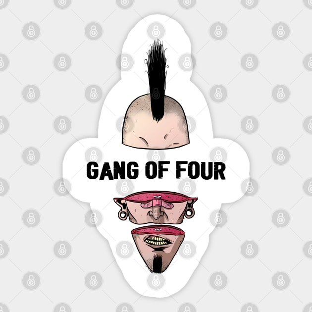 Punk Man Gang Of Four Sticker by limatcin